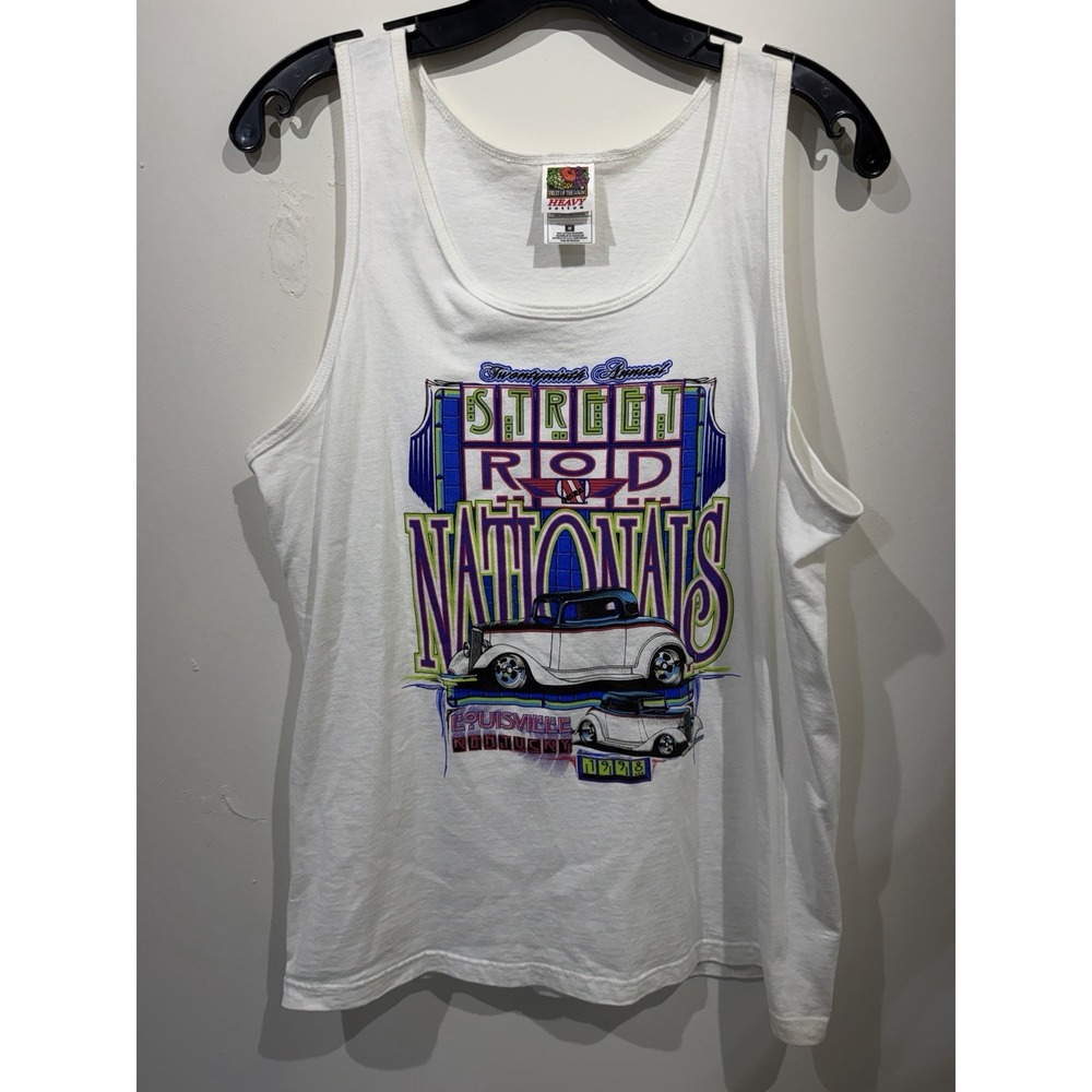 Vintage 1998 NSRA Street Rod Nationals Tank Top Louisville KY Anvil Tag USA M